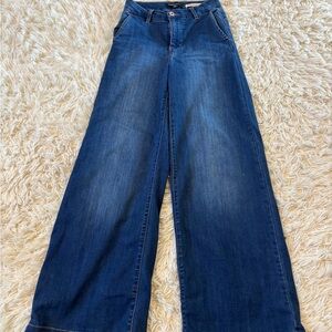 BCBGeneration Dark Blue Wide Leg Jeans